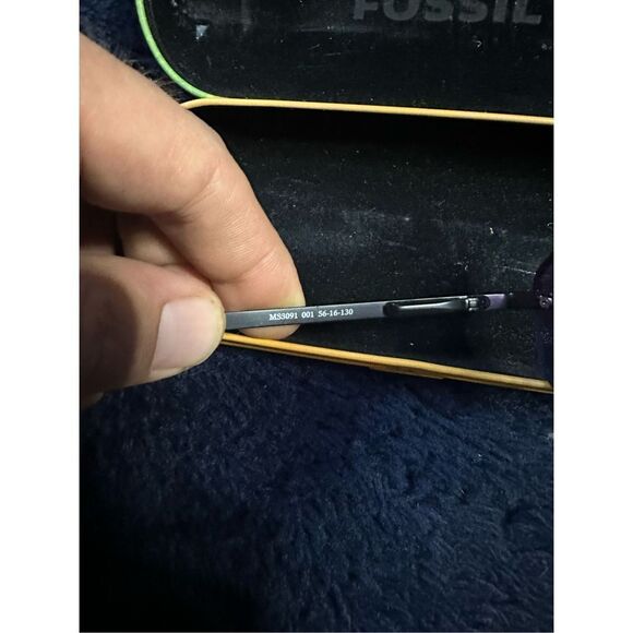Fossil Sunglasses Ms3091 Transient With Case Blue/Purple - Picture 4 of 6